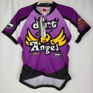 Women's World Jersey's Precaryous Purple Dirt Angle Shirt Size M NWT